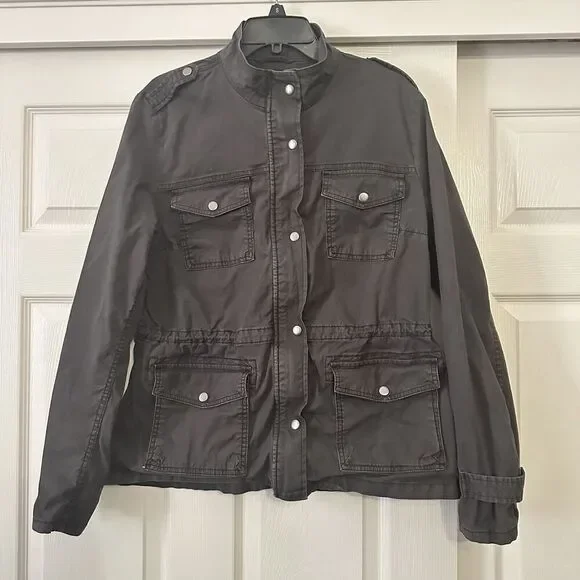 Cargo Jacket Lucky Brand Utility Jacket Black Lucky Brand Jackets